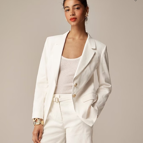 J Crew Madelyn blazer in linen blend BZ883 - Picture 2 of 5